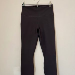 Fabletics Define Powerhold Split Hem Flare Pant, Onyx, M/Regular/27